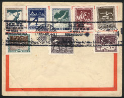 Sc.B80/B87, The Set Of 8 Values On A Cover With Special Postmark Of The Berlin - Budapest - Wien REGATTA, Very... - Sonstige & Ohne Zuordnung