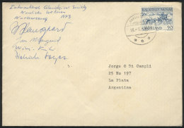 Cover Sent To Argentina On 18/JUN/1973, With Signatures Of The Members Of The International Glaciological Society,... - Otros & Sin Clasificación