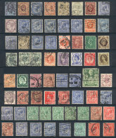 PERFINS: Lot With Several Dozen Stamps With Commercial Perfins, Very Fine General Quality, Very Interesting Lot For... - Colecciones Completas