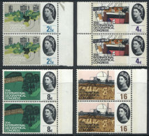 Sc.410p/413p, 1964 Geographical Congress, Complete Set Of 4 Values With Phosphor Bands, Pairs Of Excellent Quality! - Autres & Non Classés