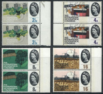 Sc.410p/413p, 1964 Geographical Congress, Complete Set Of 4 Values With Phosphor Bands, Pairs Of Excellent Quality! - Other & Unclassified