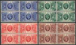 Sc.226/229, 1935 George V Silver Jubilee, Unmounted Blocks Of 4, Very Fine Quality! - Andere & Zonder Classificatie