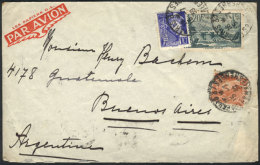 Cover Franked With 20.25Fr., Sent From Paris To Argentina On  15/JUL/1939, VF Quality! - Autres & Non Classés