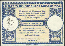 International Reply Coupon Of 0.70 Nouveau Franc, VF Quality! - Other & Unclassified