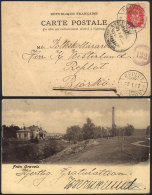Postcard (view Of "Fran Oravais") Sent From ORAVAIS To Bjorko On 24/JA/1902, With Interesting Postal Markings, VF... - Autres & Non Classés
