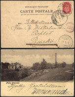 Postcard (view Of "Fran Oravais") Sent From ORAVAIS To Bjorko On 24/JA/1902, With Interesting Postal Markings, VF... - Sonstige & Ohne Zuordnung