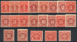 Sc.J69/J78 + J79/J86, 1930 And 1931, Complete Sets Of 10 And 8 Values Respectively (with Color Variety Of Some... - Portomarken