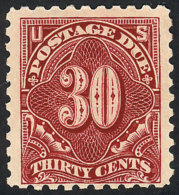 Sc.J57, 1914 30c. Perforation 10 And Letters Wmk, VF Quality, Catalog Value US$225. - Portomarken