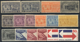 Sc.E12/E23, Including E12a + E15a + E15b, Very Fine Quality And Many Are MNH, Catalog Value US$240. - Express & Recommandés