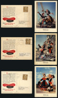 3 Postcards With Printed Advertising Of MEDICINE, Sent To Argentina, VF Quality! - Sonstige & Ohne Zuordnung