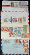 8 Covers With Nice Postages Sent To Argentina In The 1940s! - Ecuador