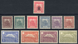 Sc.C16/C25 + CF2, 1929 Jesuit Church And The Chimborazo, Cmpl. Set Of 11 Values, Mint Lightly Hinged, Fine To VF... - Equateur