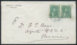 Cover Franked With 10c. Pair (Sc.26), Sent From Guayaquil To Panamá On 20/AUG/1892, With Arrival Backstamp... - Ecuador