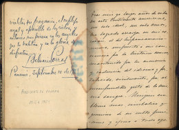 Circa 1927 To 1933: Book With Autographs And Dedications Collected By Mrs. Zulema Helena Jofré De Barilari... - Costa Rica