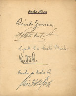 1927 To 1933: Book With Autographs Collected By Mrs. Zulema Helena Jofré De Barilari (Argentine Diplomat)... - Costa Rica