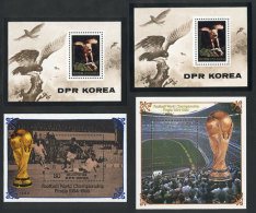 4 VERY THEMATIC Modern Souvenir Sheets, Unmounted, Excellent Quality! - Korea (Nord-)