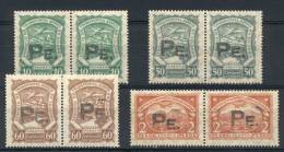 Scott CLPE1 + CLPE6/7 + CLPE9, Pairs, Mint Never Hinged With Overprint In Pale Black, Excellent Quality, Rare! - Kolumbien