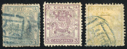 Sc.10/12, 1883 Set Of 3 Values Used, The 1c. Green Thinned On Back, The Rest Of Fine Quality, Catalog Value US$380. - Altri & Non Classificati