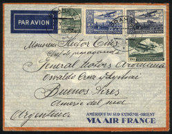 Airmail Cover Sent From Praha To Argentina On 23/OC/1936 Franked With 32.50K. By Air France (transit Backstamp Of... - Other & Unclassified