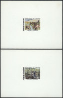 Yv.819/820, 1989 World Food Day: Animals, Elephants, Complete Set Of 2 Values, DELUXE PROOFS, Excellent Quality! - Central African Republic