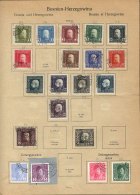 Collection In Old Album Pages, Very Fine General Quality, Yvert Catalog Value Euros 440+ (approx. US$600+), Good... - Bosnia Erzegovina