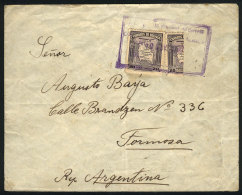Cover Sent To Argentina On 19/NO/1936 With Interesting Postage That Includes A Bisect Stamp! - Bolivie
