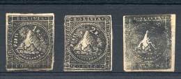 Challa: 1863, Unissued Printed In Black, Values 1R., 2R. And Without Denomination (topics: Mountains, Animals:... - Bolivië