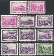 Brussels Fair, Year 1934, 11 Very Nice Cinderellas! - Other & Unclassified