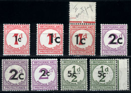 Sc.J7/J9, Including J7a, J7c, J8b (very Rare), J8d, And 2 Stamps Of J9 (different Shades), MNH, Some Signed In... - Altri & Non Classificati