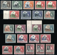 Sc.61/71, 1961 Complete Set Of 22 Overprinted Values, Including All The Overprint Types + Type III Of 2½c.... - Autres & Non Classés