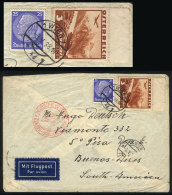 Airmail Cover Sent From Wien To Argentina On 3/MAY/1938 With Mixed Austrian + German Postage, Interesting! - Sonstige & Ohne Zuordnung