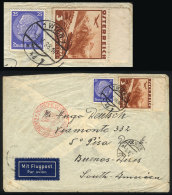 Airmail Cover Sent From Wien To Argentina On 3/MAY/1938 With Mixed Austrian + German Postage, Interesting! - Altri & Non Classificati