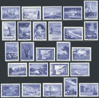 Complete Set Of 25 Tourism Cinderellas Showing Places Of Interest To Visit In Argentina, Circa 1950/60, Very Nice! - Andere & Zonder Classificatie