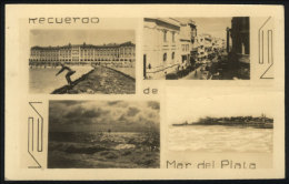 MAR DEL PLATA: Postcard With Small Views Of Different Panoramas Of The City, Dated DE/1949, VF - Argentinien