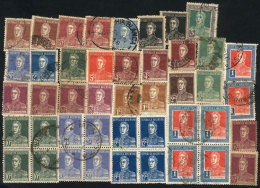 Lot Of Stamps Of The "San Martin With Period" Issue, Mint (can Be Without Gum) Or Used, Fine General Quality... - Verzamelingen & Reeksen