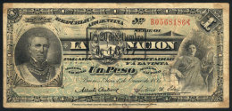 1 Peso Of 1895 With "Ley 20 De Setiembre De 1897" Overprint, Fine Quality! - Argentinië