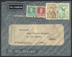 Cover Franked With $1.15 Sent Via ZEPPELIN From Buenos Aires To Paris On 29/JUN/1934, With Transit Backstamp Of... - Sonstige & Ohne Zuordnung