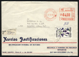 Registered Cover Sent From San Guillermo (Santa Fe) To Rosario On 6/JUN/1992. It Required A Postage Of $2.28 (in... - Autres & Non Classés