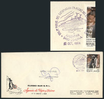 Cover With Special Cancel "VIAJE INAUGURAL DEL CATAMARÁN EN AGUAS DEL CANAL DE BEAGLE", Ushuaia 12/OC/1986,... - Autres & Non Classés