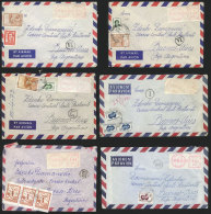 54 Covers Sent From Yugoslavia To Buenos Aires, All With Meter Postages And Sent To POSTE RESTANTE, The Service Was... - Autres & Non Classés