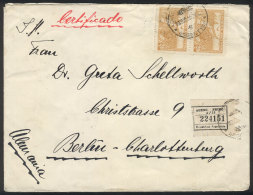 Registered Cover Franked With Pair Of 20c. 1930 Revolution, Sent From Buenos Aires To Germany On 3/DE/1930, VF! - Autres & Non Classés