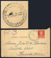 Postal Card Of 5c. San Martín Sent From LIMA (B.A.) To Buenos Aires On 17/JUN/1930. On Reverse With... - Andere & Zonder Classificatie