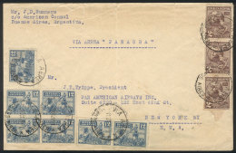 12/OC/1929 Buenos Aires - New York, First Flight Of PANAGRA, Very Nice Postage! - Andere & Zonder Classificatie