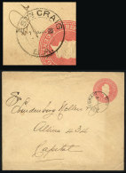 5c. Liberty Stationery Envelope Sent To Buenos Aires On 1/MAR/1900, Nice Cancel ESTACIÓN CRAIG - B.A., VF... - Autres & Non Classés
