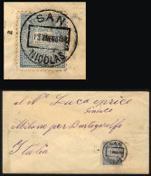 Cover Sent To Italy On 13/JA/1884, Franked By GJ.63 With Extremely Rare Datestamp Of SAN NICOLÁS, Excellent... - Sonstige & Ohne Zuordnung