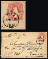8c. Stationery Envelope Sent To Buenos Aires On 20/MAY/1883, With The Very Rare Datestamp Of TUYÚ, VF... - Sonstige & Ohne Zuordnung