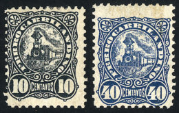 GJ.55/56, Ferrocarril Andino, Cmpl. Set Of 2 Values, Trains, VF Quality, Very Rare! - Telegraafzegels