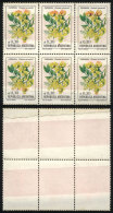 GJ.2217, 1985 30c. Flor De Carnaval, Block Of 6 On End-of-roll SPLICE, Joining The 2 Paper Rolls With Some Type Of... - Sonstige & Ohne Zuordnung