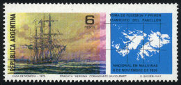 GJ.1711, 1976 Falkland Islands/Malvinas, With VARIETY: Black And Yellow Colors With Strong Leftward Shift,... - Sonstige & Ohne Zuordnung