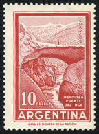 GJ.1498, 1969/71 10P. Incan Bridge WITH Round Sun Watermark, MNH, VF Quality, Rare, Catalog Value US$450. - Sonstige & Ohne Zuordnung